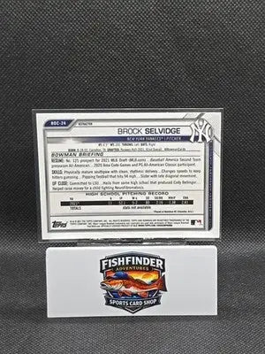 2021 Bowman Draft - Chrome Brock Selvidge #BDC-24 Refractor (RC) - Baseball Card Single