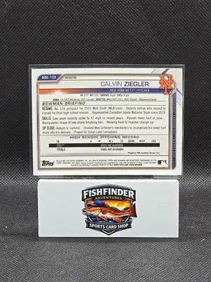 2021 Bowman Draft - Chrome Calvin Ziegler #BDC-123 Refractor (RC) - Baseball Card Single