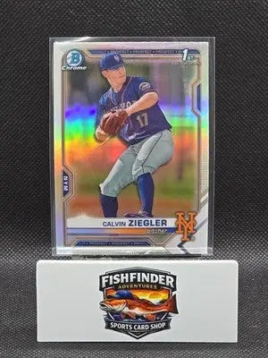 2021 Bowman Draft - Chrome Calvin Ziegler #BDC-123 Refractor (RC) - Baseball Card Single