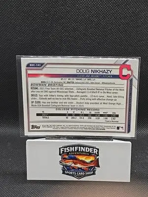 2021 Bowman Draft - Chrome Doug Nikhazy #BDC-143 Purple Refractor /250 (RC) - Baseball Card Single