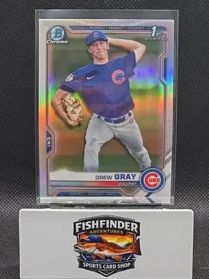 2021 Bowman Draft - Chrome Drew Gray #BDC-35 Refractor (RC) - Baseball Card Single
