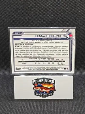 2021 Bowman Draft - Chrome Gunnar Hoglund #BDC-78 Black & White RayWave... - Baseball Card Single