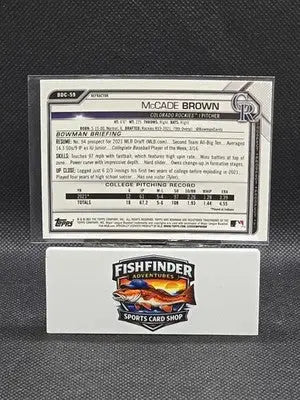 2021 Bowman Draft - Chrome McCade Brown #BDC-59 Refractor (RC) - Baseball Card Single