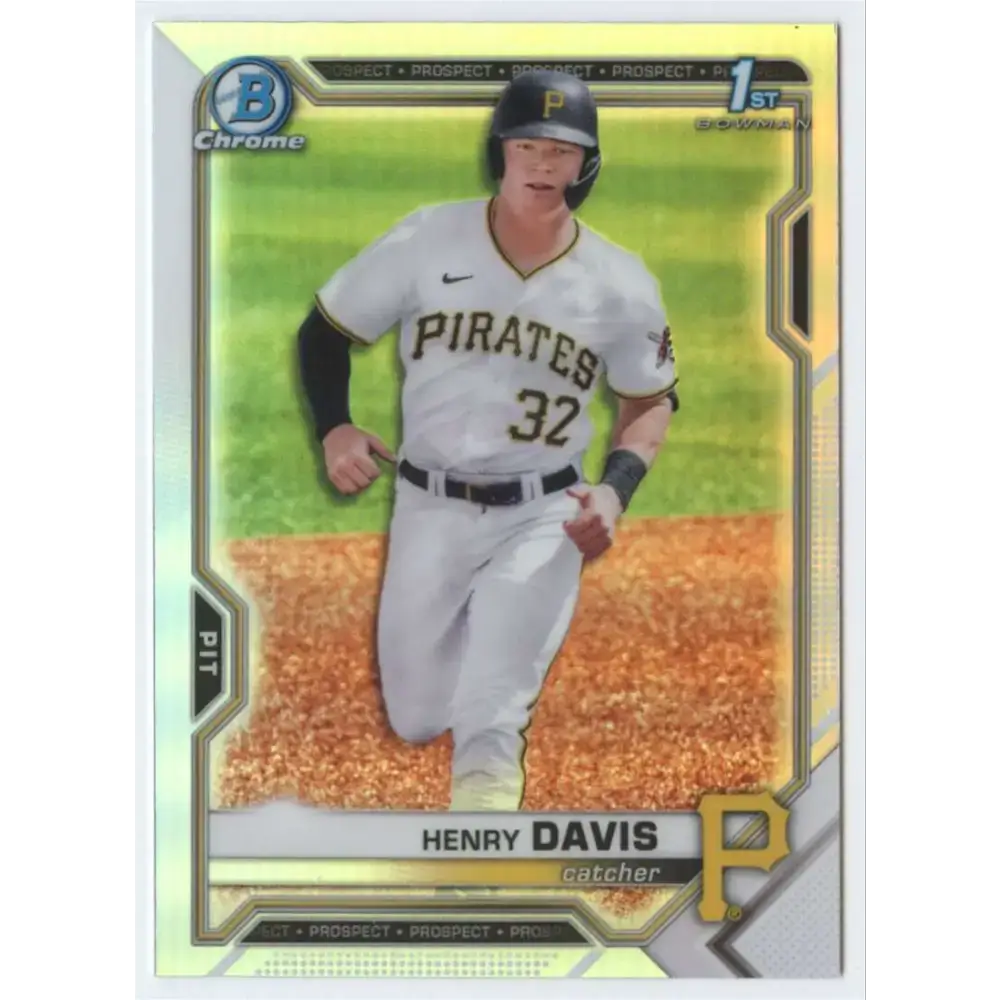2021 Bowman Draft Chrome Refractor #BDC-48 Henry Davis NM-MT Pittsburgh Pirates Baseball Card - Baseball Card Single