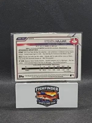 2021 Bowman Draft - Chrome Steven Hajjar #BDC-161 Refractor (RC) - Baseball Card Single