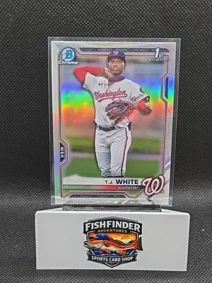 2021 Bowman Draft - Chrome T.J. White #BDC-157 Refractor (RC) - Baseball Card Single