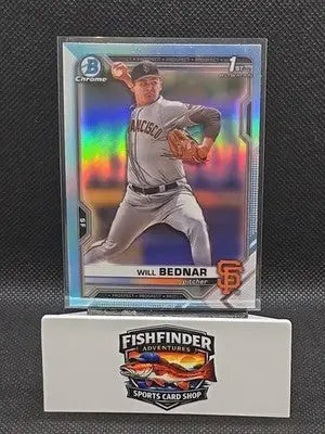 2021 Bowman Draft - Chrome Will Bednar #BDC-197 Sky Blue Refractor (RC) - Baseball Card Single