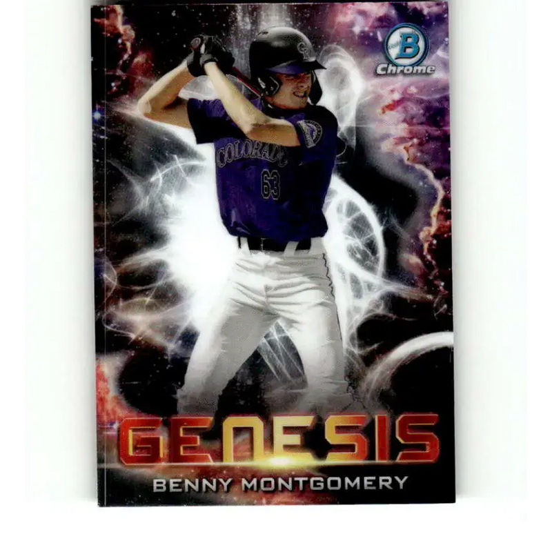 2021 Bowman Draft Genesis #GNS-7 Benny Montgomery NM-MT Colorado Rockies Baseball Card - Baseball Card Single