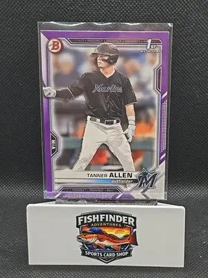 2021 Bowman Draft - Tanner Allen #BD-165 Purple /250 (RC)