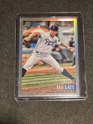 2021 Bowman Heritage #105 Asa Lacy Chrome Prospects Refractor #/199 - Baseball Card Single