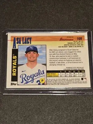 2021 Bowman Heritage #105 Asa Lacy Chrome Prospects Refractor #/199 - Baseball Card Single