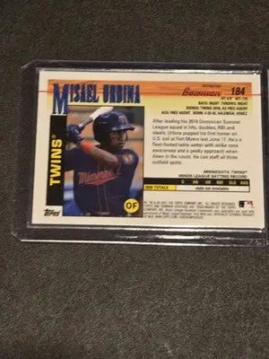 2021 Bowman Heritage #184 Misael Urbina Chrome Prospects Refractor #/199 - Baseball Card Single
