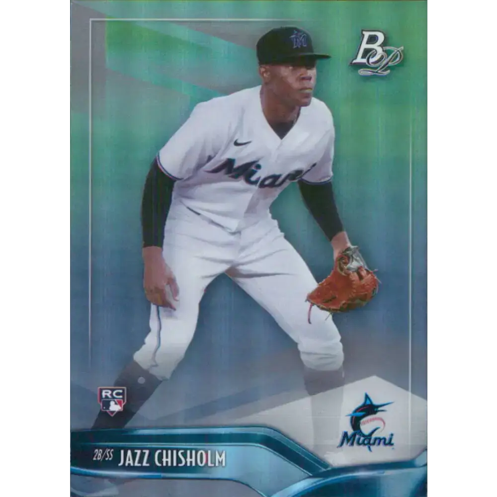 2021 Bowman Platinum #24 Jazz Chisholm NM-MT RC Rookie Miami Marlins Baseball Card - Baseball Card Single