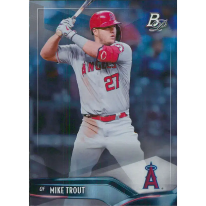 2021 Bowman Platinum #61 Mike Trout NM-MT Los Angeles Angels Baseball Card - Baseball Card