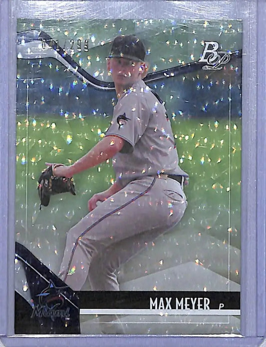 2021 Bowman Platinum #TOP-79 Max Meyer NM-MT 41/299 Miami Marlins