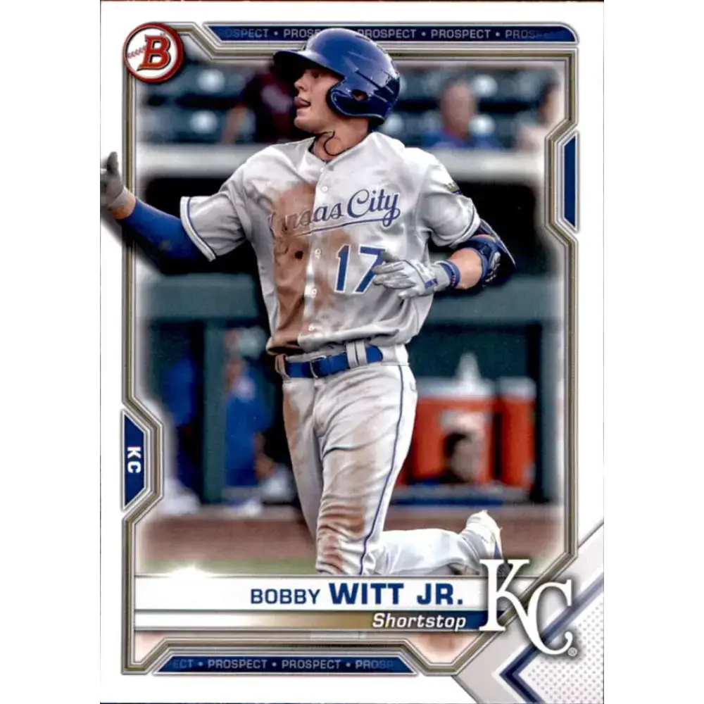 2021 Bowman Prospects #BP-1 Bobby Witt Jr. NM-MT Kansas City Royals Baseball Card - Baseball Card Single