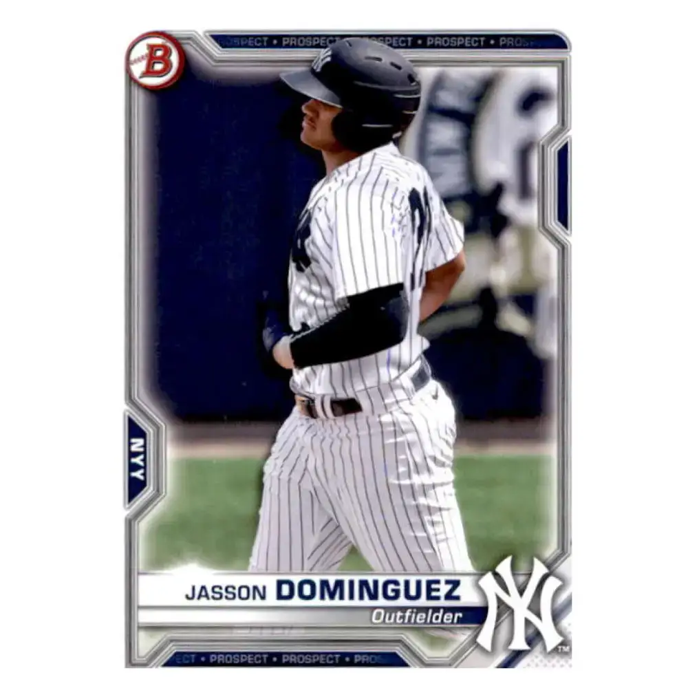 2021 Bowman Prospects #BP-13 Jasson Dominguez NM-MT New York Yankees Baseball Card - Baseball Card Single