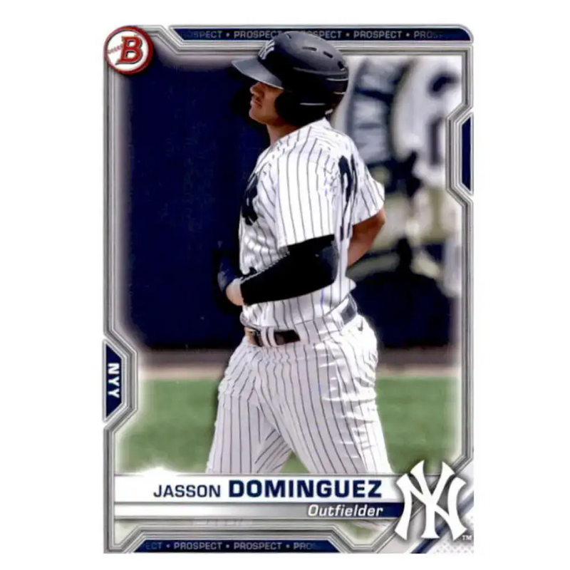 2021 Bowman Prospects #BP-13 Jasson Dominguez NM-MT New York Yankees Baseball Card - Baseball Card Single