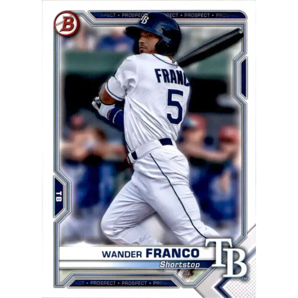 2021 Bowman Prospects #BP-57 Wander Franco NM-MT Tampa Bay Rays Baseball Card - Baseball Card Single
