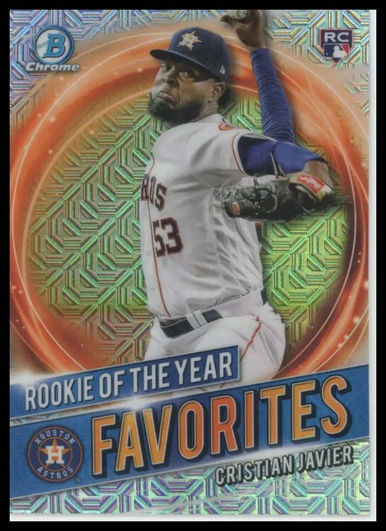 2021 Bowman - Rookie of the Year Favorites Mojo Cristian Javier RRY-CJ NM - Baseball Card Single