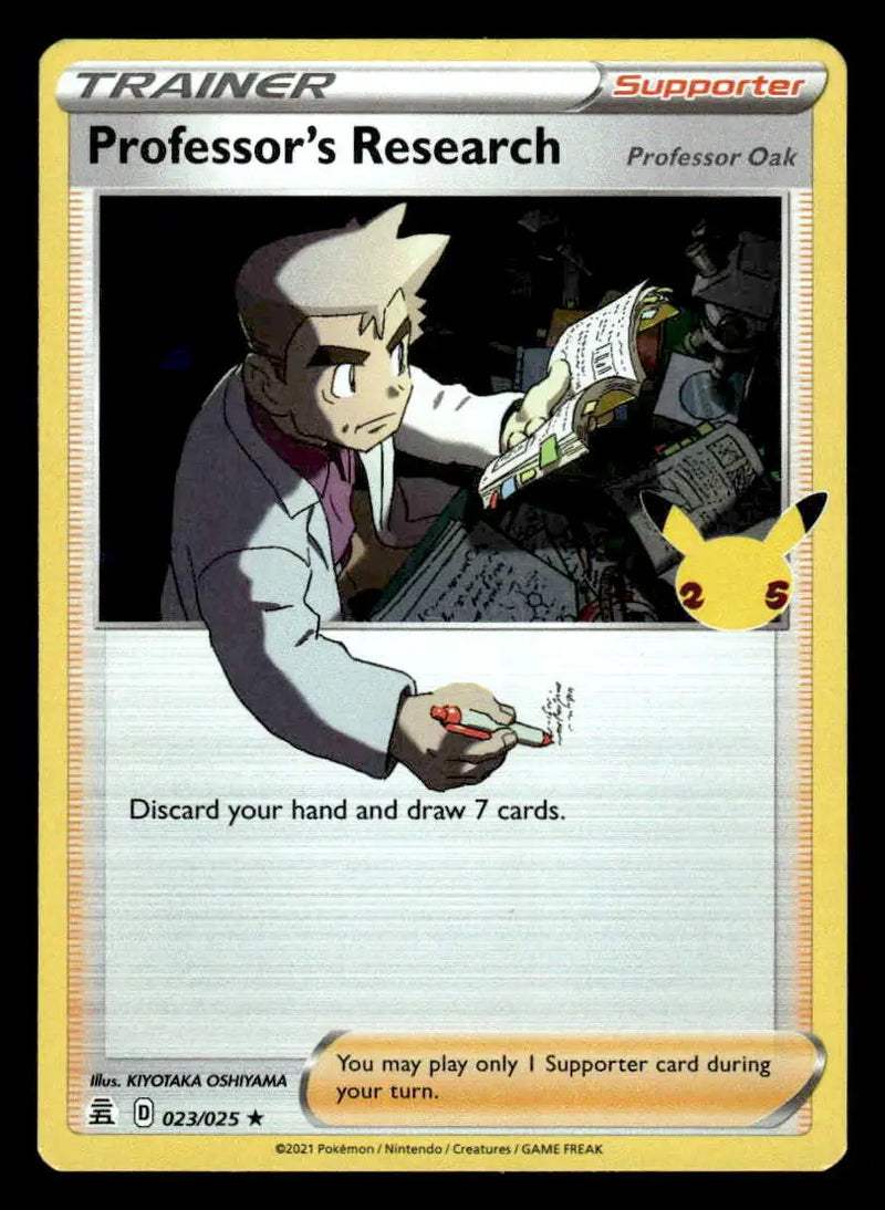 2021 Celebrations Professor’s Research #023/025 Holo Rare NM - Pokémon Card Single