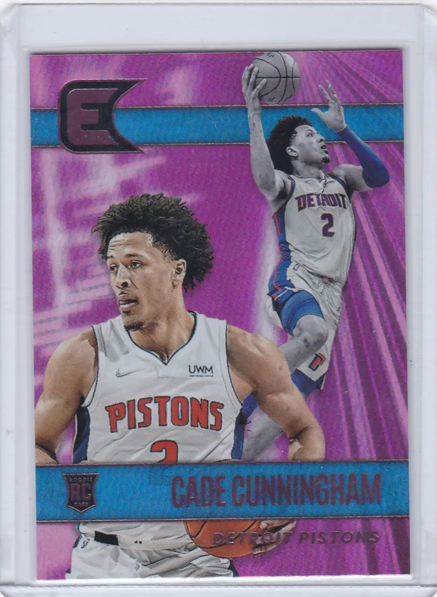 2021 CHRONICALS ESSENTIALS #335 CADE CUNNINGHAM PINK- DETROIT PISTONS
