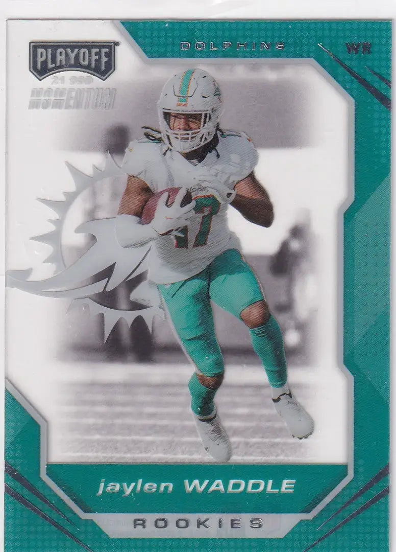 2021 CHRONICALS PLAYOFF #PMR-6 JAYLEN WADDLE CLEAR- MIAMI DOLPHINS