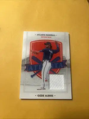 2021 Chronicles America’s Pastime Ozzie Albies #78 Jersey Relic Memorabilia 1 - Baseball Card Single