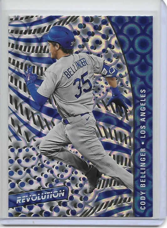 2021 Chronicles Revolution Cody Bellinger Groove Parallel (447) - Baseball Card Single