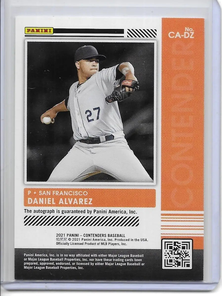 2021 Contenders Daniel Alvarez Contender Auto Autograph #CA-DZ Giants (824) - Football Card Single