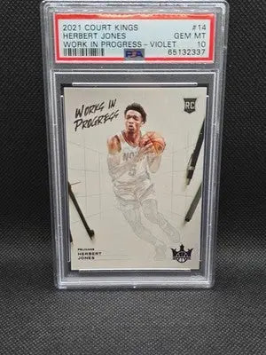 2021 Court Kings Herbert Jones #14 Work In Progress- Violet /49 PSA 10 - Basketball Card Single