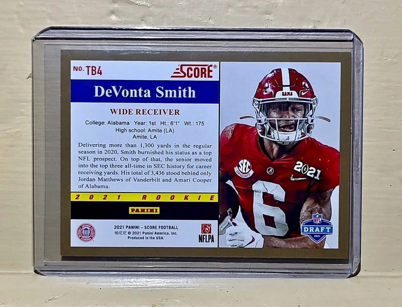 2021 DeVonta Smith Score #TB4 Rookie NFL Draft Trading Card Crimson Tide