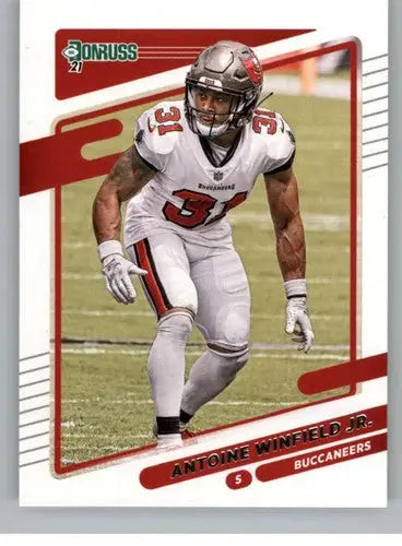 Original gloss Antoine Winfield Jr football card from 2021 Donruss Buccaneers collection