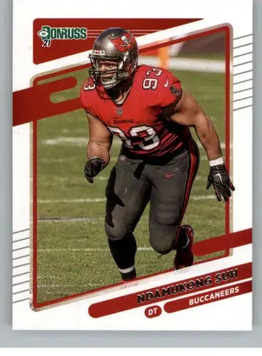 Original gloss Ndamukong Suh football card from 2021 Donruss Buccaneers collection