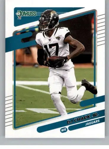 Football trading card from 2021 Donruss featuring DJ Chark Jr. Jaguars with original gloss