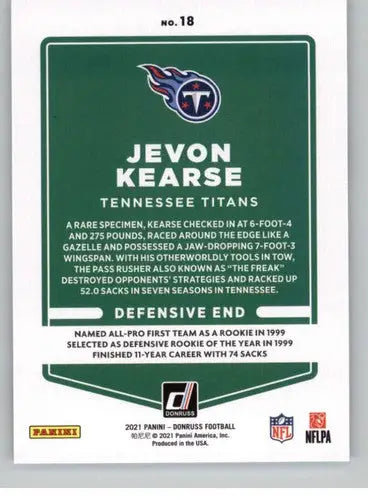 2021 Donruss #18 Jevon Kearse NM-MT Titans - Football Card Single