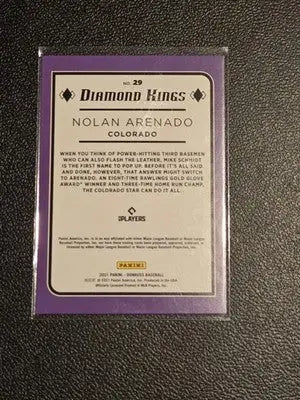 2021 Donruss #29 Nolan Arenado - Baseball Card Single