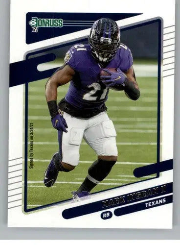 2021 Donruss #38 Mark Ingram II NM-MT Texans - Football Card Single