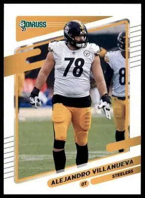 2021 Donruss Alejandro Villanueva 24 Pittsburgh Steelers - Football Card Single