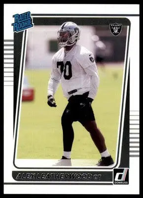 2021 Donruss Alex Leatherwood RC 335 Las Vegas Raiders - Football Card Single