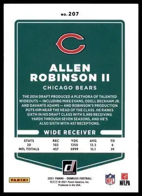 2021 Donruss Allen Robinson II 207 Chicago Bears - Football Card Single