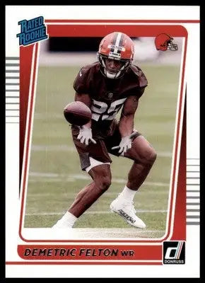 2021 Donruss Demetric Felton RC 293 Cleveland Browns - Football Card Single