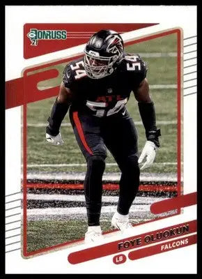 2021 Donruss Foye Oluokun 236 Atlanta Falcons - Football Card Single