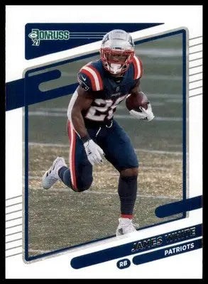 2021 Donruss James White 50 New England Patriots - Football Card Single