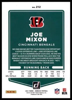 2021 Donruss Joe Mixon 212 Cincinnati Bengals - Football Card Single