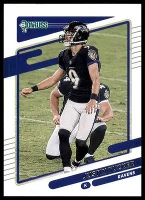 2021 Donruss Justin Tucker 240 Baltimore Ravens - Football Card Single