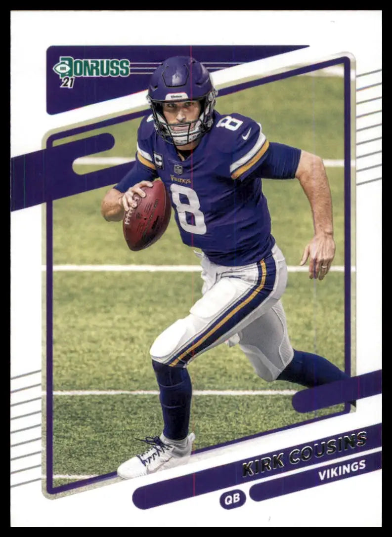 2021 Donruss Kirk Cousins 124 Minnesota Vikings - Football Card Single