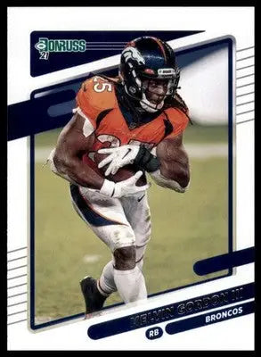 2021 Donruss Melvin Gordon III 184 Denver Broncos
