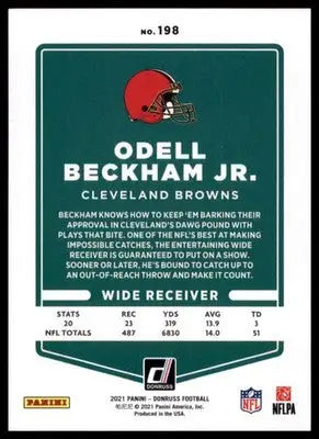 2021 Donruss Odell Beckham Jr. 198 Cleveland Browns - Football Card Single