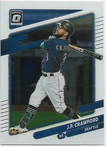 2021 Donruss Optic #101 J.P. Crawford NM-MT RC Rookie Mariners - Baseball Card Single